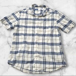 Old Navy Men's Short Sleeve Button-up Shirt Sizw Medium (M) E33